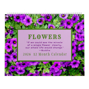 "THE MIRACLE OF FLOWERS" KALENDER 12 MAANDEN 2026