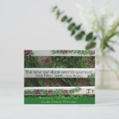 "The Miracle Trail" Inspirerend quote Briefkaart (Staand voorkant)