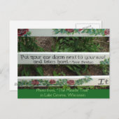 "The Miracle Trail" Inspirerend quote Briefkaart (Voorkant / Achterkant)