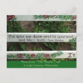 "The Miracle Trail" Inspirerend quote Briefkaart (Voorkant)