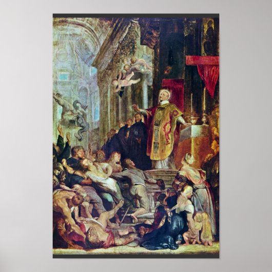 The Miracles Of St. Ignatius Of Loyola By Rubens Poster (Voorkant)