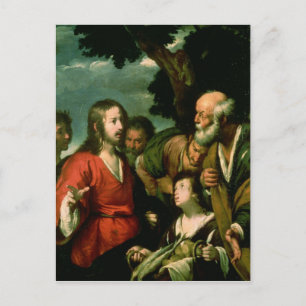 The Mirakel of the Loaves and Fishes, c.1630 Briefkaart