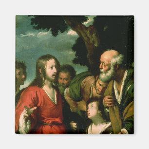 The Mirakel of the Loaves and Fishes, c.1630 Magneet