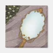 The Mirror I - A Golden Mirror on the Grass Magneet (Voorkant)