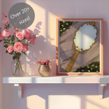 The Mirror I - A Golden Mirror on the Grass