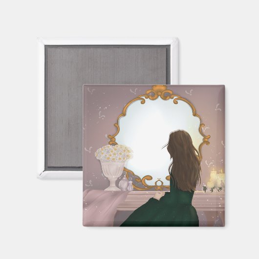 The Mirror II - Sitting in Piece Magneet (Voorkant / Achterkant)