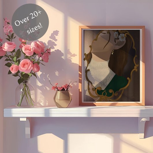 The Mirror III - A Girl Half Hidden Poster