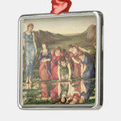 The Mirror of Venus, 1870-76 (olie op canvas) Metalen Ornament (Links)