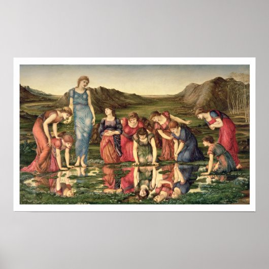 The Mirror of Venus, 1870-76 (olie op canvas) Poster (Voorkant)
