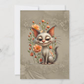 The mischievous cat  kaart (Achterkant)