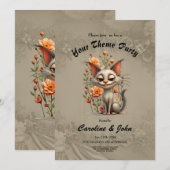 The mischievous cat  kaart (Voorkant / Achterkant)