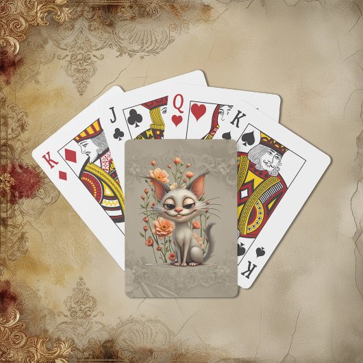 The mischievous cat pokerkaarten
