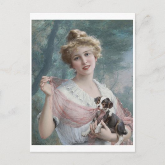 The Mischievous Puppy (1915) Emile Vernon Briefkaart (Voorkant)