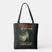 The Mist of Cat Hair Horror Parody Tote Bag (Achterkant)