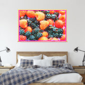 "The Mix of Berries" Cute Photo. Bestel nu Canvas Afdruk (Insitu (Slaapkamer))