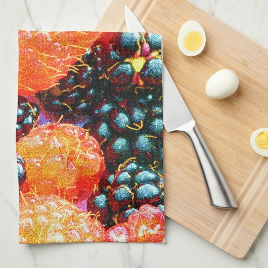 "The Mix of Berries" Cute Photo. Bestel nu Theedoek (Quarter Fold)