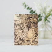 "The Mock Turtle's Story" door Arthur Rackham Briefkaart (Staand voorkant)