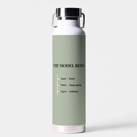 The Model Reset | Official Hydration Ritual Bottle Waterfles (Voorkant)