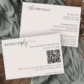 The Modern Neutral Arch Wedding Invitation Kaart