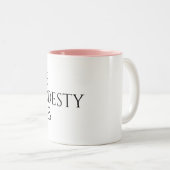 The Modesty Files - Mug Tweekleurige Koffiemok (Voorkant rechts)