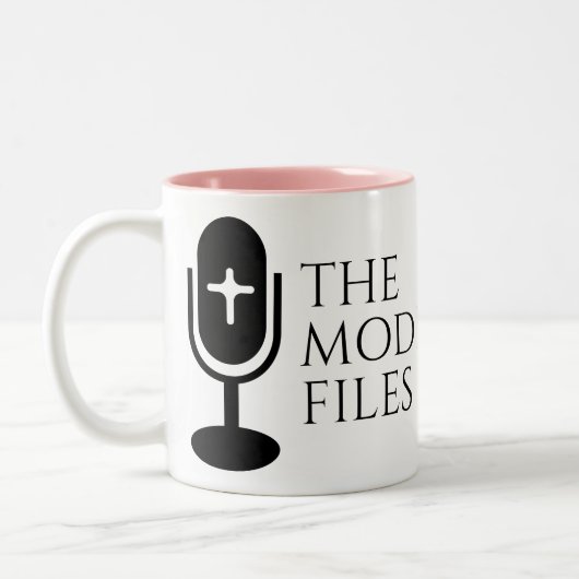 The Modesty Files - Mug Tweekleurige Koffiemok (Links)