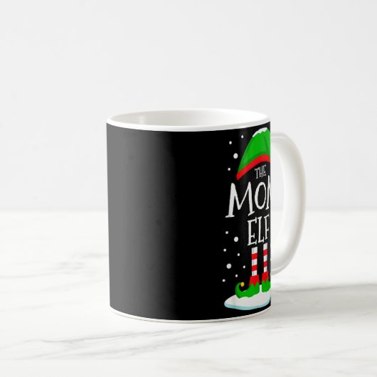 The Mom Elf Christmas Family Matching Xmas Mommy G Koffiemok (Voorkant rechts)
