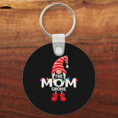 The Mom Gnome Christmas Matching Pajama Sleutelhanger (Voorkant)