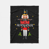 The Mom Nutcracker Group Matching Family Christmas Fleece Deken (Voorkant)