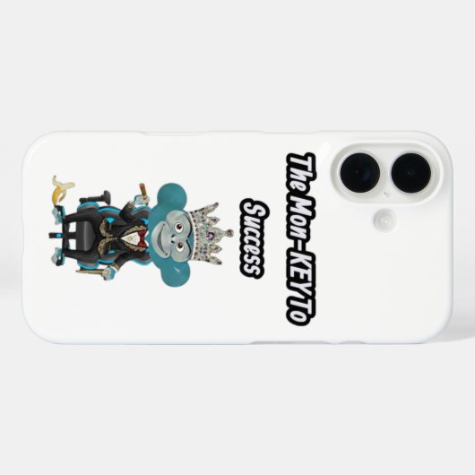 The mon-key to success Case-Mate iPhone case (Achterkant (horizontaal))