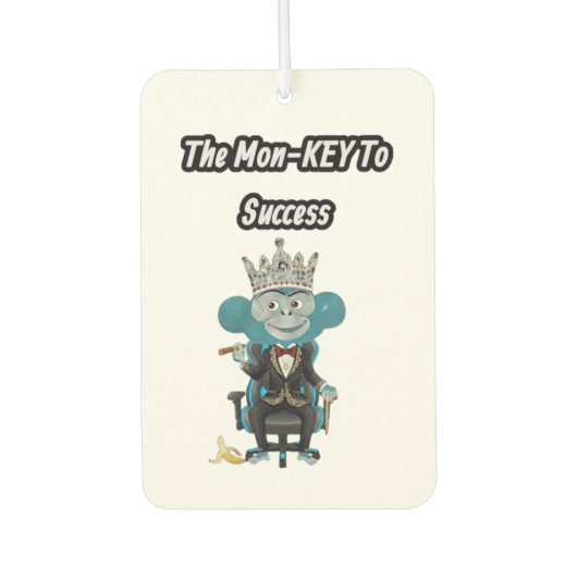 The Mon-key To success gift  Luchtverfrisser (Voorkant)