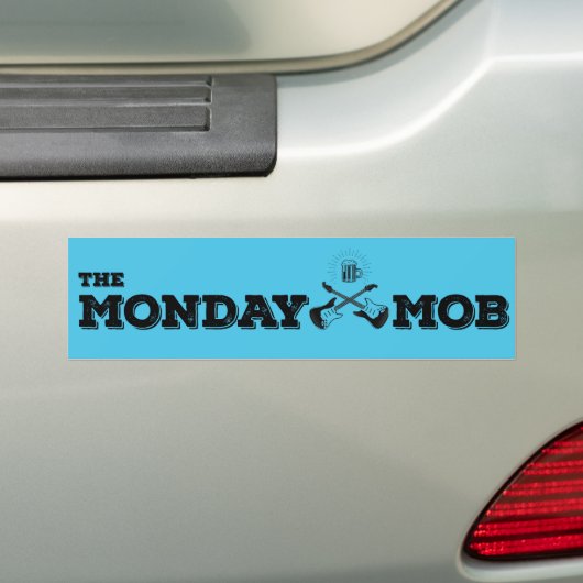 THE MONDAY MOB - Bumper Sticker (Op auto)