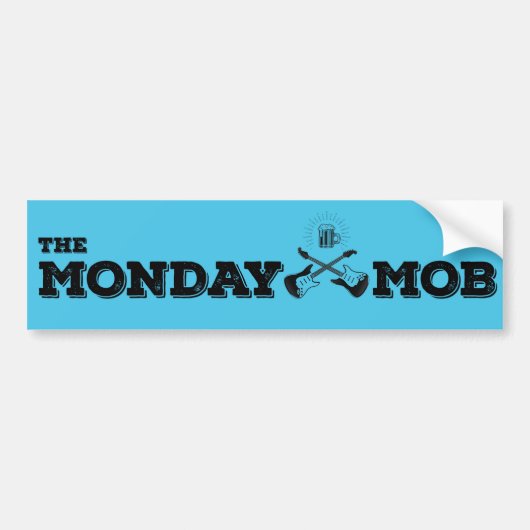 THE MONDAY MOB - Bumper Sticker (Voorkant)