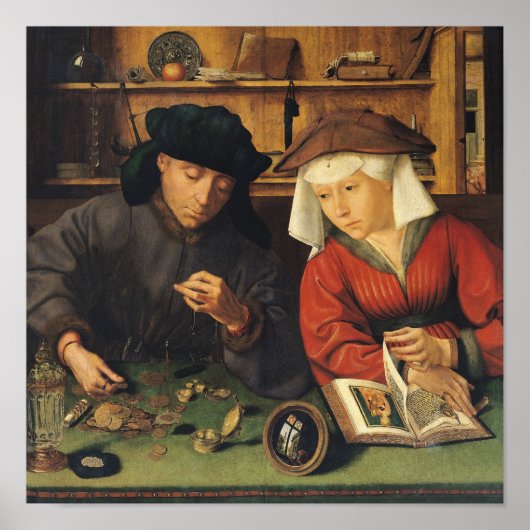 The Money Lender en his Wife, 1514 Poster (Voorkant)
