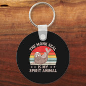 The Monk Seal Is My Srit Animal Caribbean Monk Sea Sleutelhanger (Voorkant)