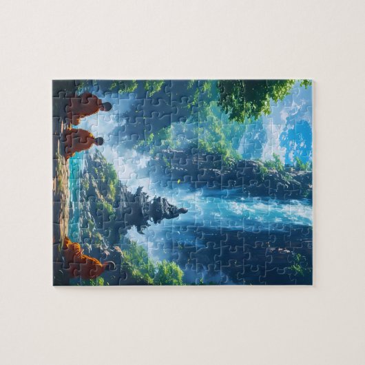 The Monks' Tranquil Ascent Legpuzzel (Horizontaal)