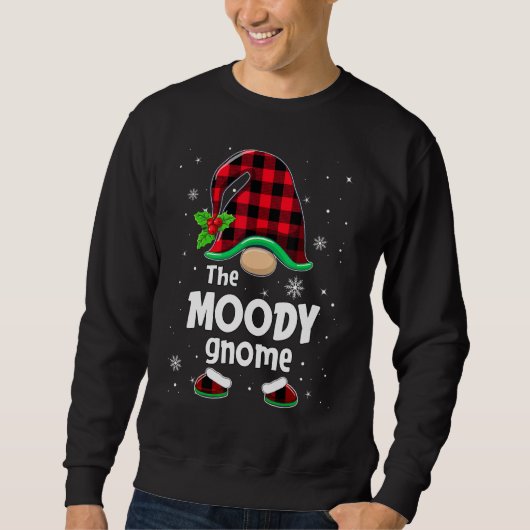 The Moody Gnome Buffalo Plaid Christmas Matching F Trui (Voorkant)