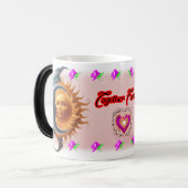 The Moon and the Sun's on a Ceramic Coffee Magische Mok (Voorkant links)