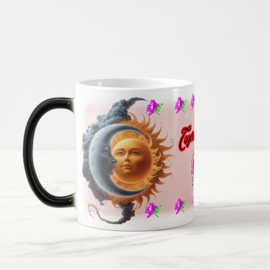 The Moon and the Sun's on a Ceramic Coffee Magische Mok (Links)
