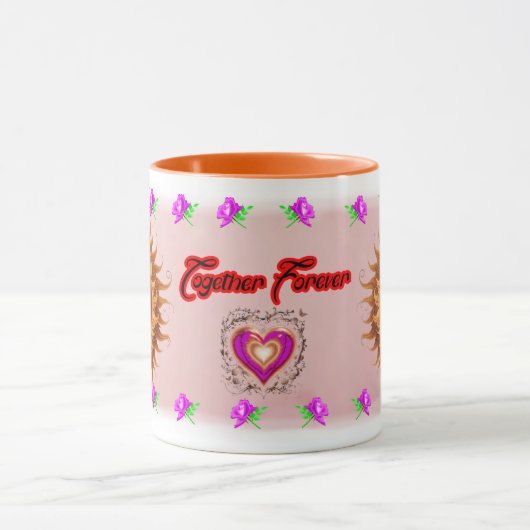 The Moon and the Sun's on a Ceramic Coffee Mok (Midden)