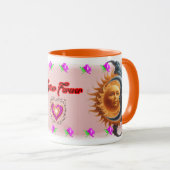 The Moon and the Sun's on a Ceramic Coffee Mok (Voorkant rechts)