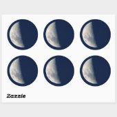 The Moon From Howick, Kwazulu-Natal Ronde Sticker (Vel)