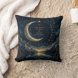 The Moon Guides | Hemelse Maan & Sterren Kunst Kussen