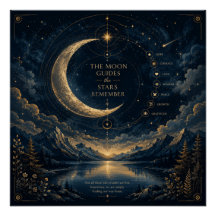 The Moon Guides | Hemelse Maan & Sterren Kunst