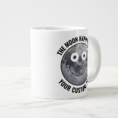 The Moon Happy Face Personalized Custom Giant Mug Grote Koffiekop (Voorkant rechts)