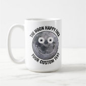 The Moon Happy Face Personalized Custom Large Mug Koffiemok (Links)