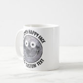 The Moon Happy Face Personalized Custom Mug Koffiemok (Voorkant links)