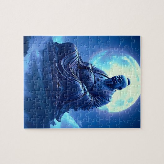 The Moon’s Blessing Over the Celestial Statue Legpuzzel (Horizontaal)