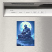 The Moon’s Blessing Over the Celestial Statue Magneet (Insitu (Vaatwasser))