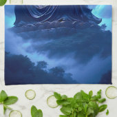 The Moon’s Blessing Over the Celestial Statue Theedoek (Gevouwen)