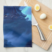 The Moon’s Blessing Over the Celestial Statue Theedoek (Quarter Fold)